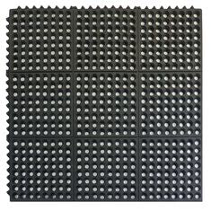TAPETE ANTIFATIGA DE 90 X 90 "NEGRO"