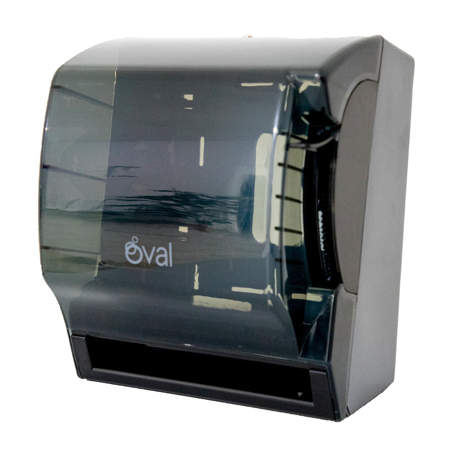 DESPACHADOR TOALLA EN ROLLO OVAL HUMO