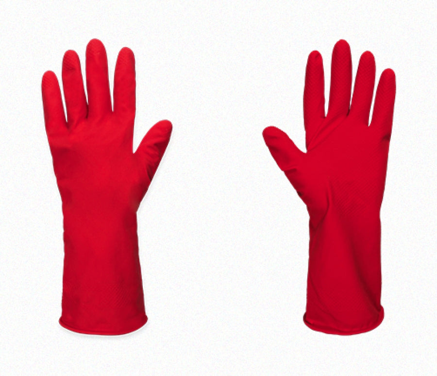 GUANTE ROJO DOMESTICO OVAL MEDIANO