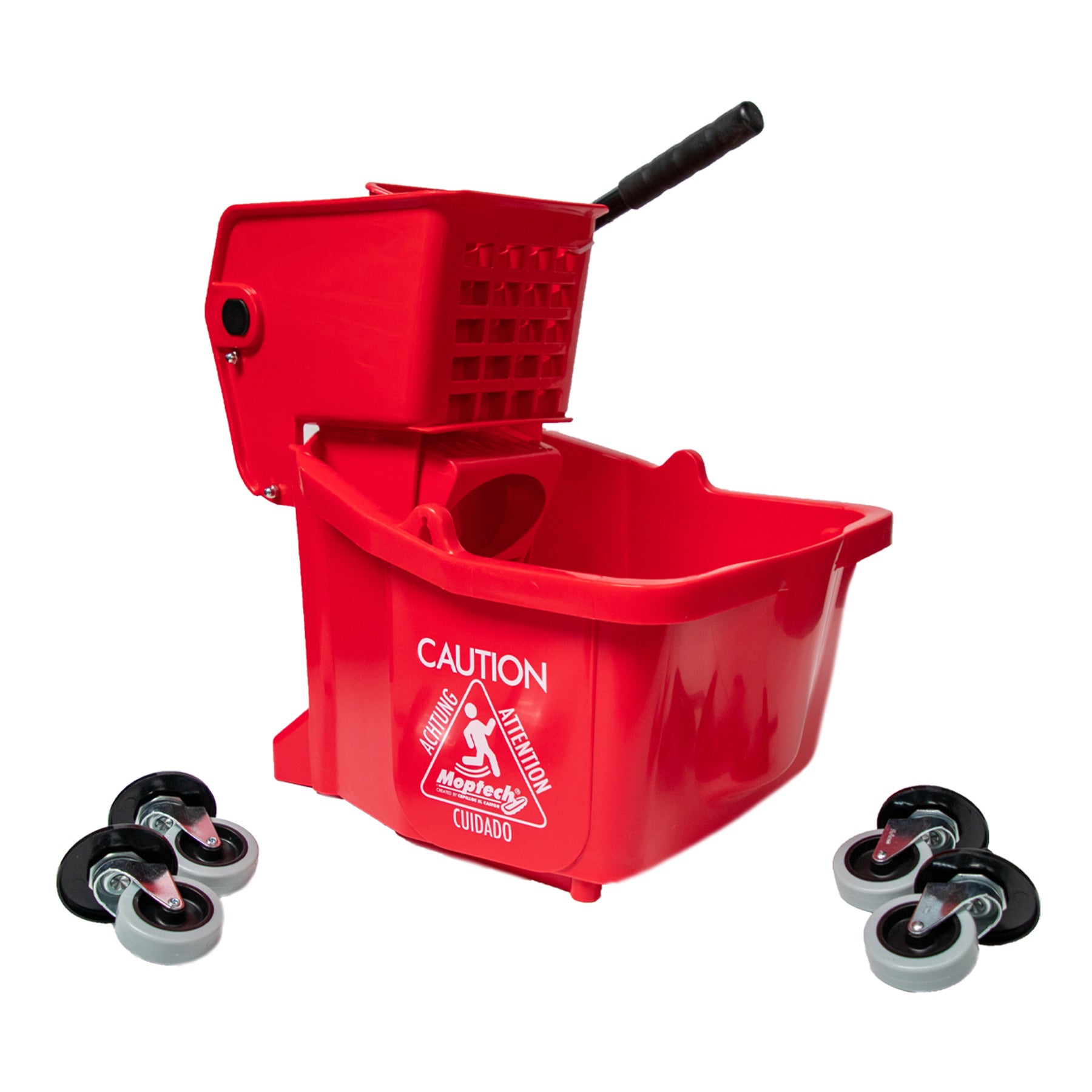 CUBETA EXPRIMIDORA DE 36 LITROS ROJA